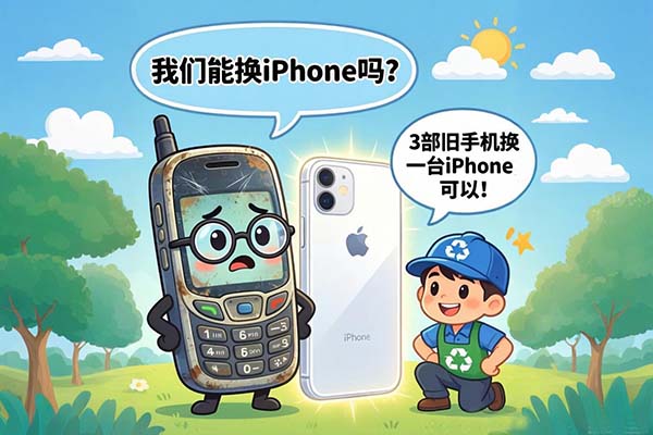 3部舊手機(jī)換一臺(tái)iPhone